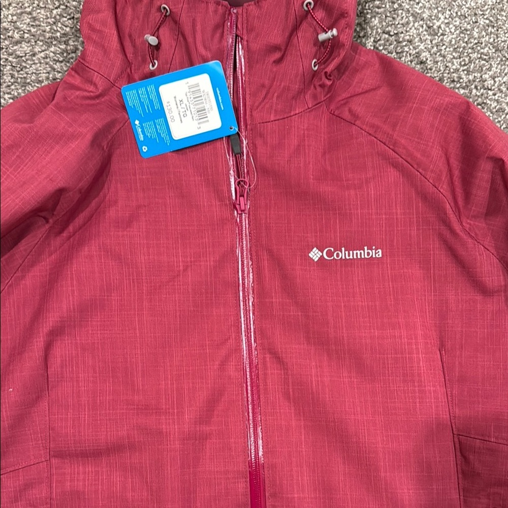 NWT Columbia Hooded Insulated Rain Jacket - Picture 2 of 4